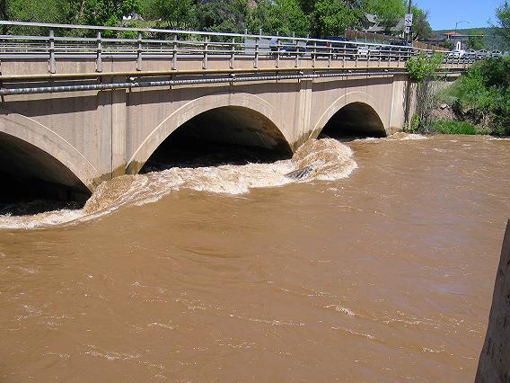 The Main Ave. bridge over the Animas River.