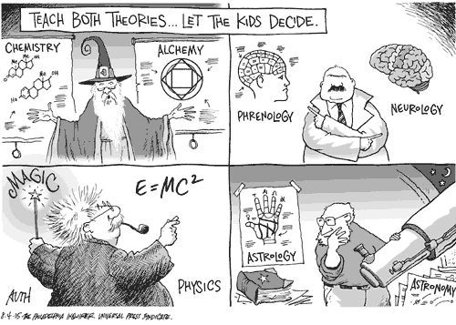 What if the
kids don't understand which version is pseudoscience?