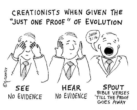 Creationists' reaction to evidence