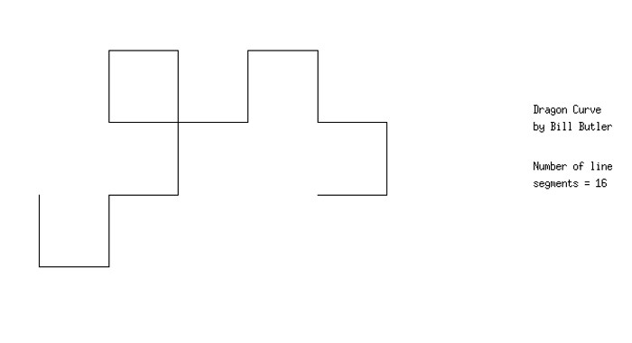 The diagram after 4 folds.