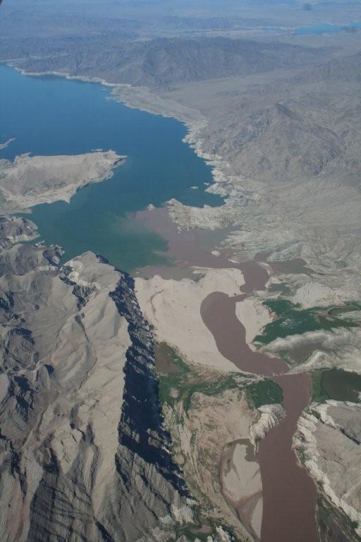 The          rapids below Iceberg Canyon as of July 1, 2009