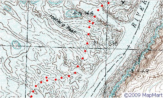 Topo map of the north portion of the same area.