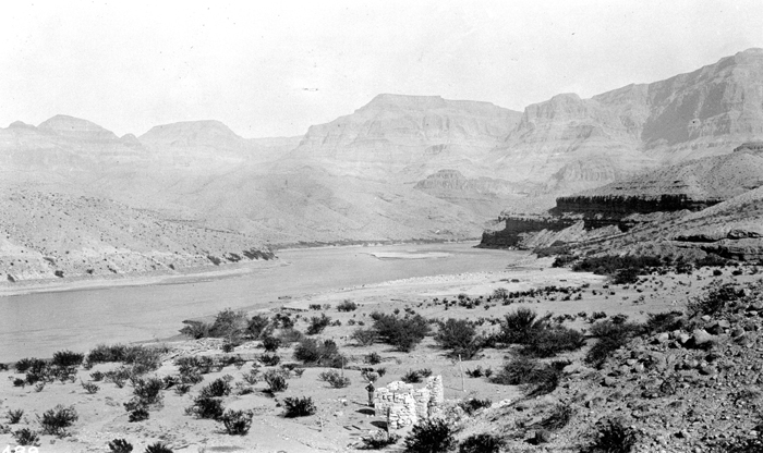 An early view of Pearce Ferry from USGS            photographic archives.