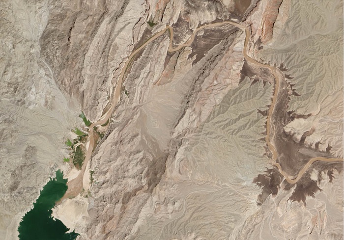 The lower end of the Colorado River as of July
          2014.