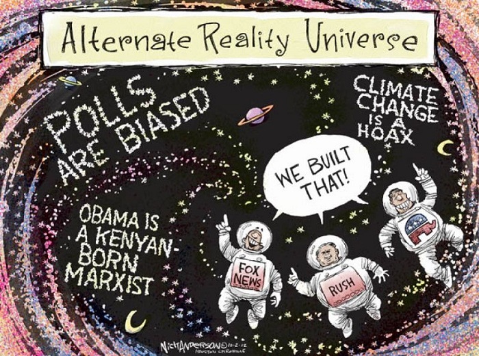 Global Warming Deniers live in an alternate
          reality.