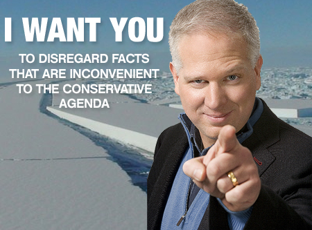 A poster child for the Global Warming Deniers.
          Glenn Beck does not any background in climate sciense.