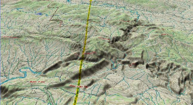 3-D view of
            Harpers Corner and the middle of Dinosaur National Monument