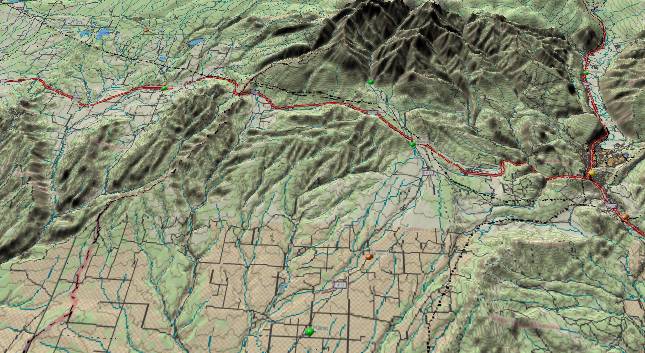 The La Plata
            Mountains, Durango, Colorado, and Bridge Timber Mountain.