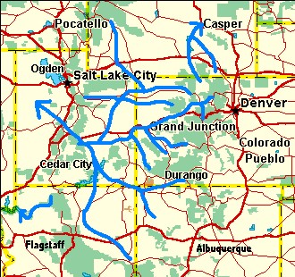 Overview of
              river systems in the Late Miocene.