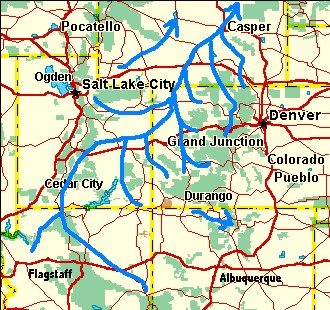 Generalized river systems during the
            Paleocene