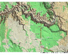 3-D map of the eastern Grand Canyon