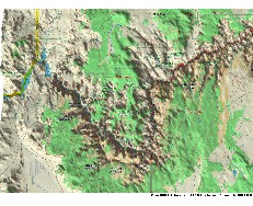 3-D map of the western Grand Canyon