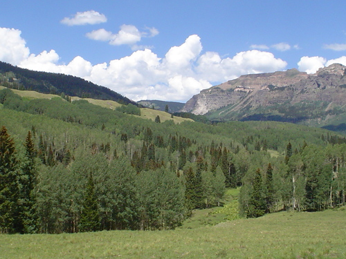 A photo taken about Aug. 1, 2004 shows the
          rockfall.l