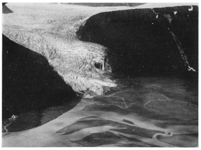 A 1949 view of the Hole-in-the-Wall Glacier