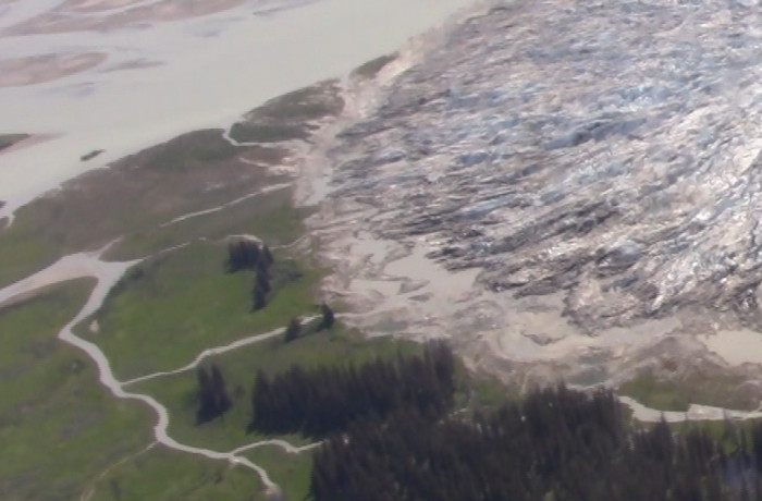 The terminus of the Hole-in-the-Wall Glacier as of June
          7, 2019