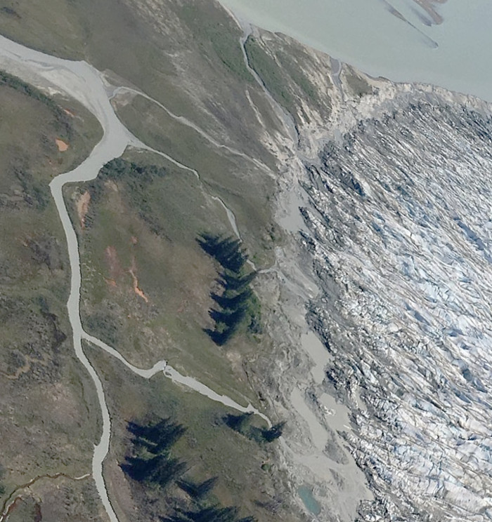 The Hole-in-the-Wall Glacier as of May 2018