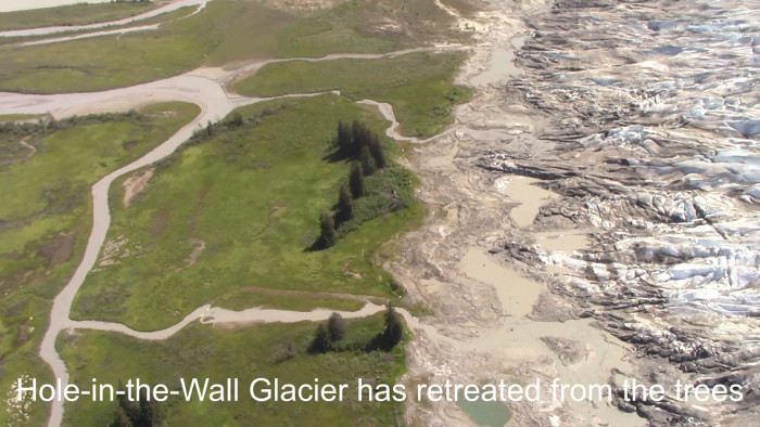 The terminus of the Hole-in-the-Wall Glacier