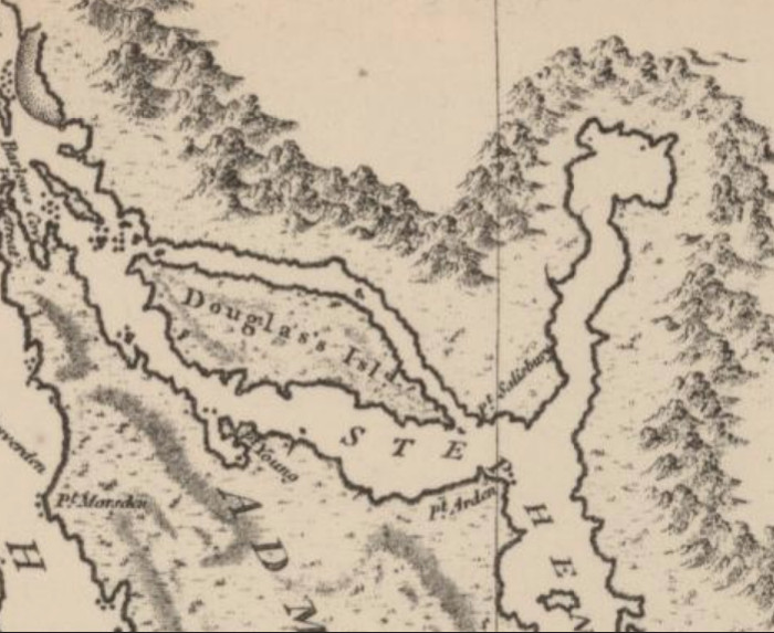 A 1798 map of the Juneau/Taku area