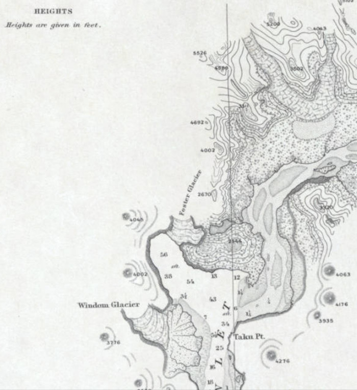 The 1906 U. S. Coast and Geodetic map of Taku Inlet