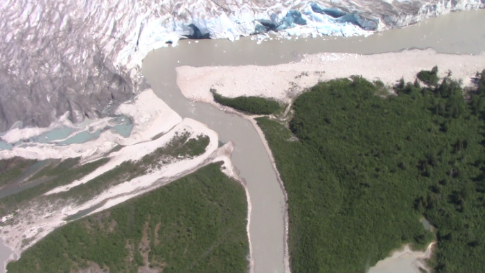 Calving front of the Taku Glacier in 2019